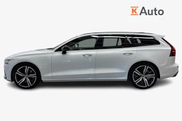 valkoinen Volvo V60 2021 kuva 5.