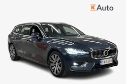 sininen Volvo V60 2021 kuva 1.