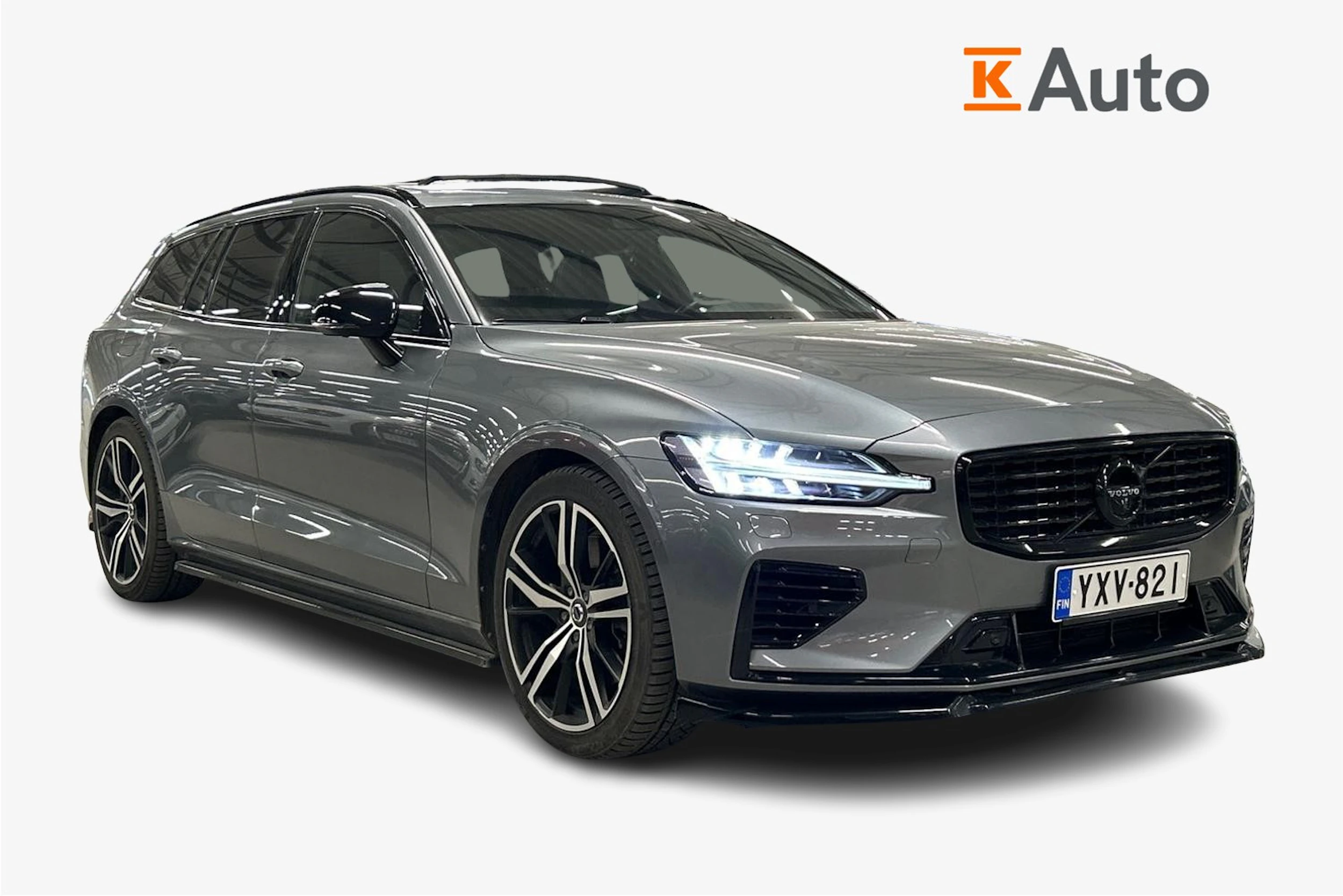 harmaa Volvo V60 2021 kuva 1.
