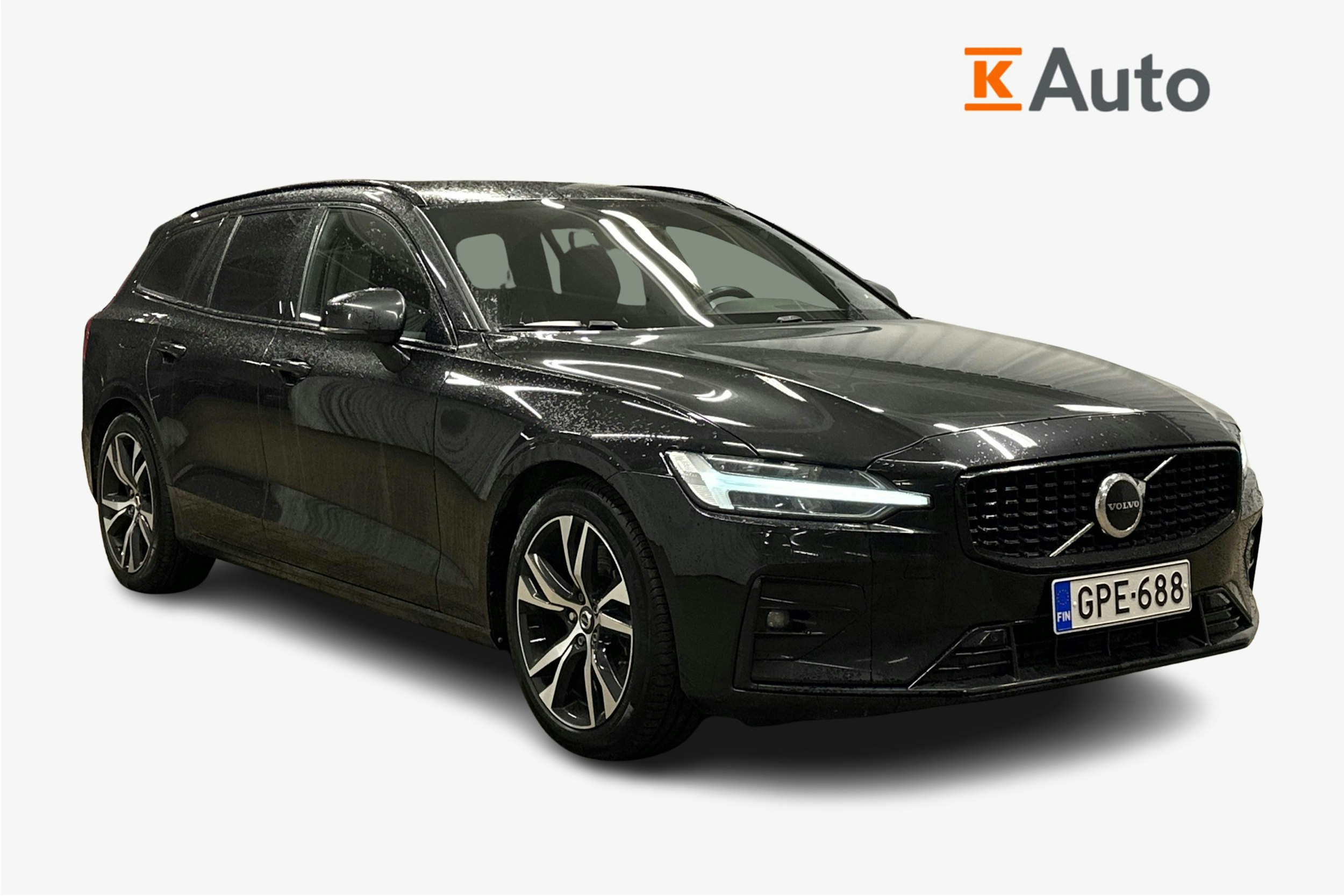musta Volvo V60 2023 kuva 1.