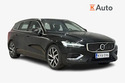 musta Volvo V60 2023 kuva 1.