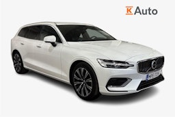 Valkoinen Volvo V60 2023 kuva 1.