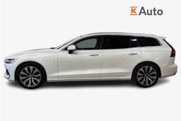Valkoinen Volvo V60 2023 kuva 6.