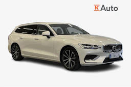 valkoinen Volvo V60 2024 kuva 1.