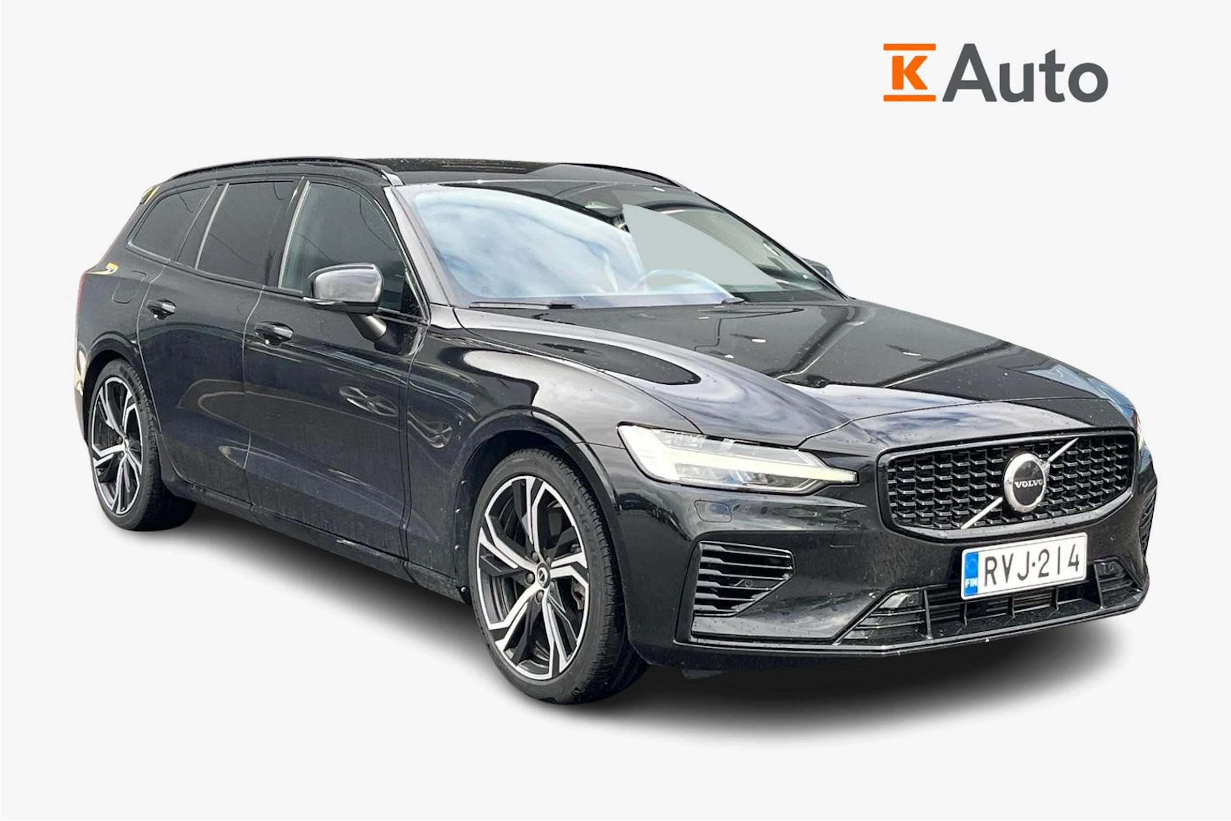 musta Volvo V60 2024 kuva 1.