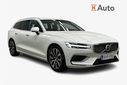 valkoinen Volvo V60 2024 kuva 1.