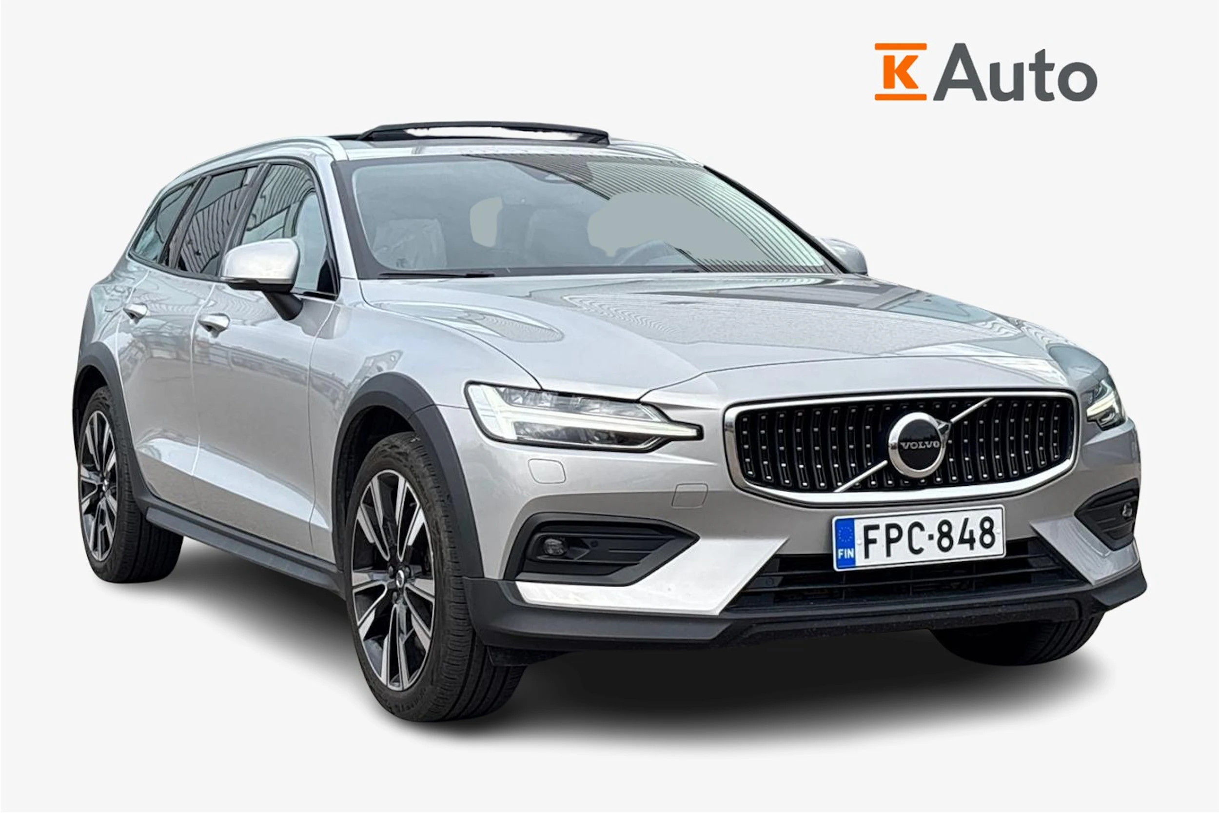 harmaa Volvo V60 Cross Country 2023 kuva 1.