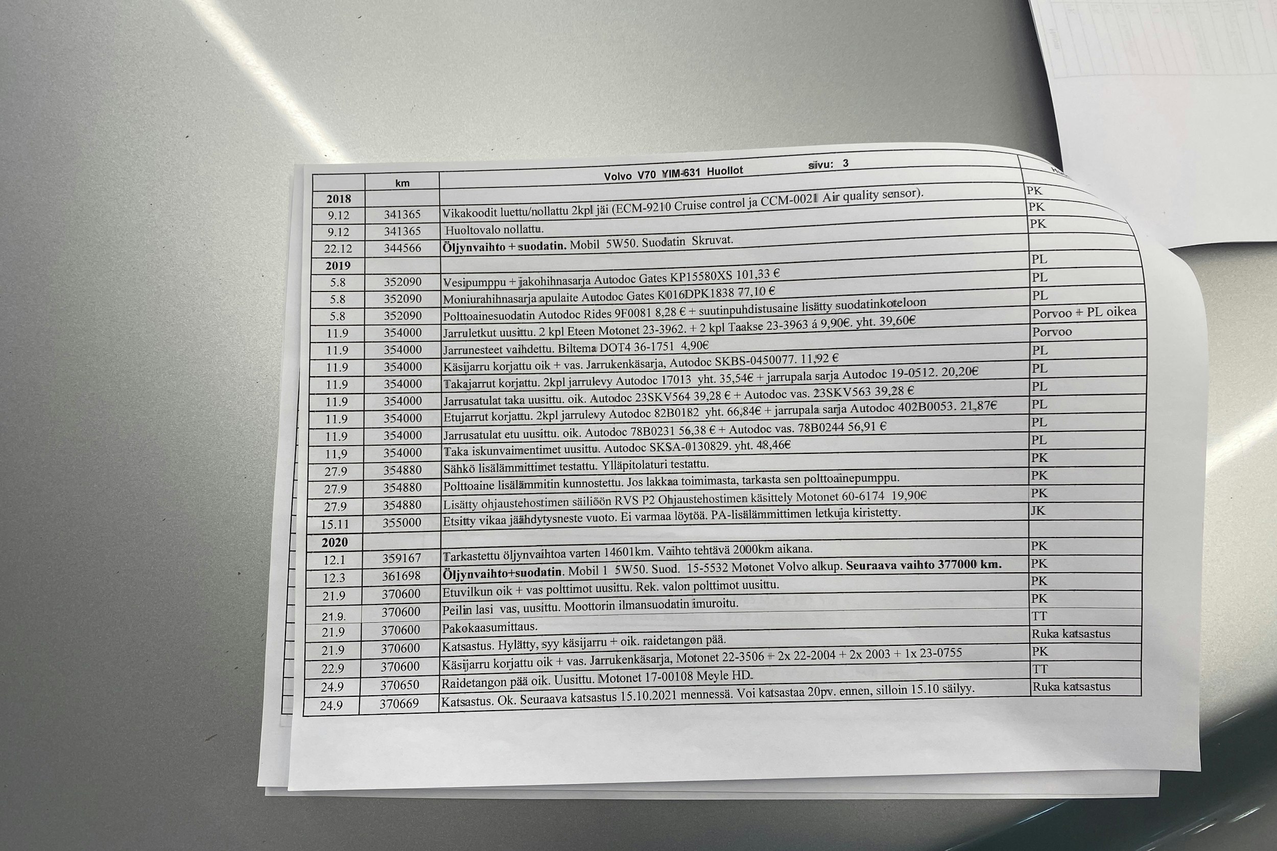 harmaa Volvo V70 2004 kuva 36.