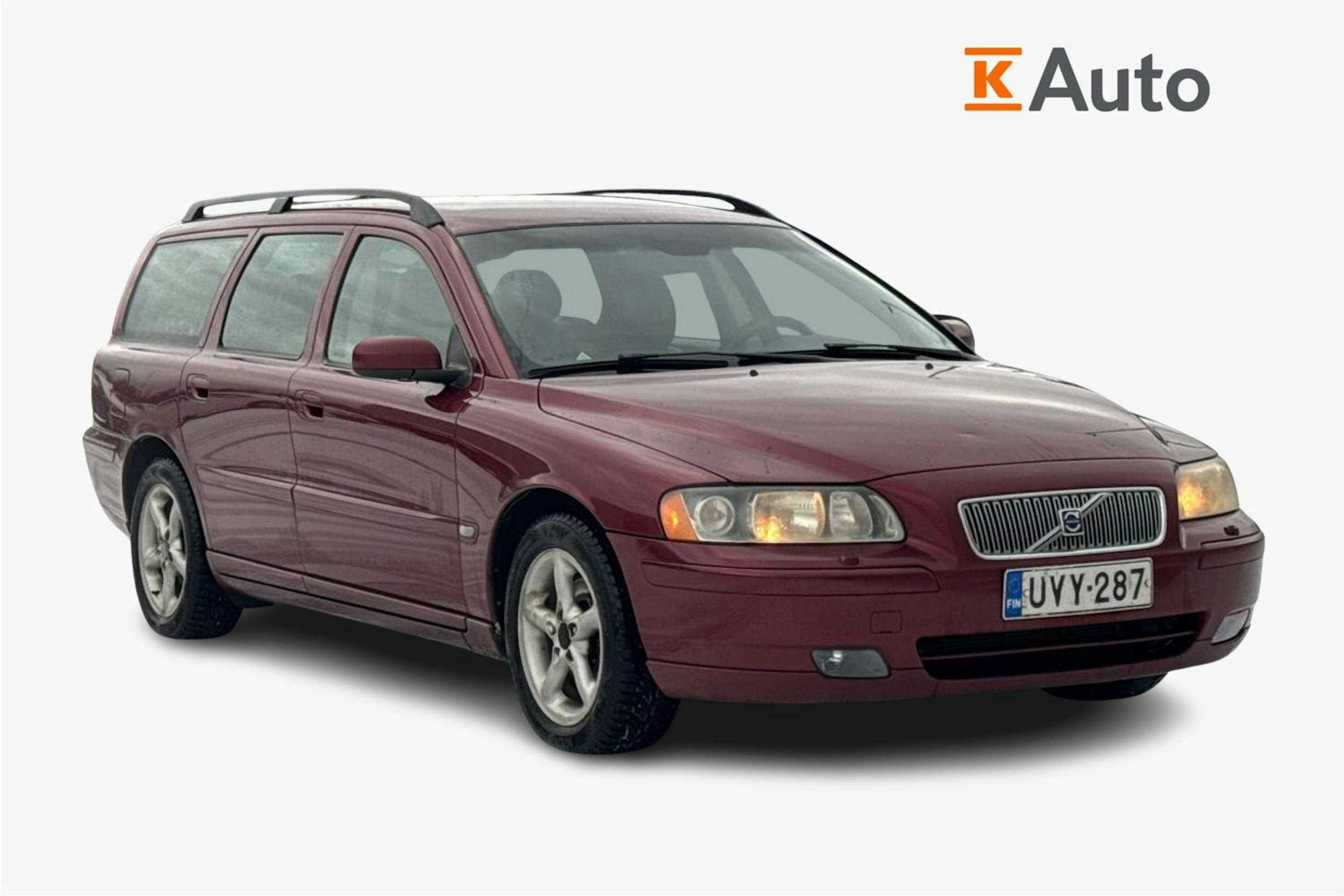 punainen Volvo V70 2006 kuva 1.