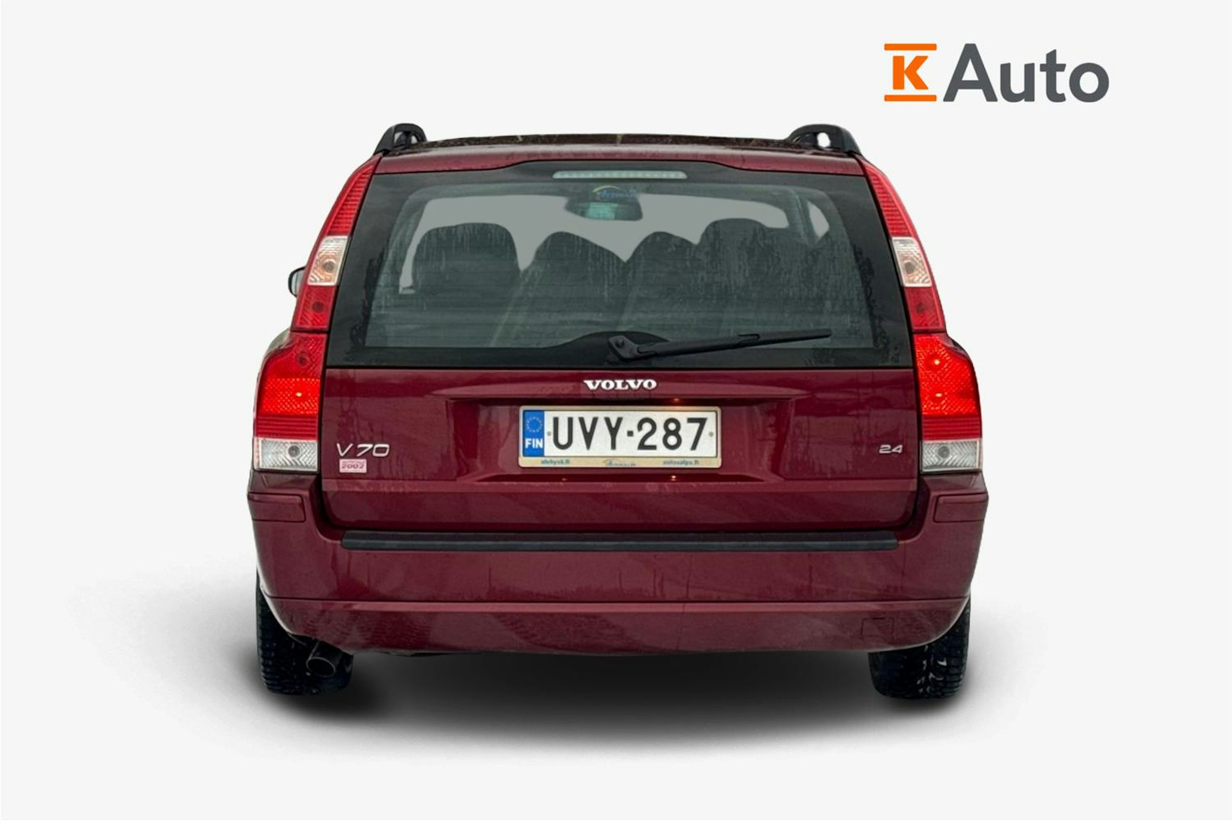 punainen Volvo V70 2006 kuva 3.