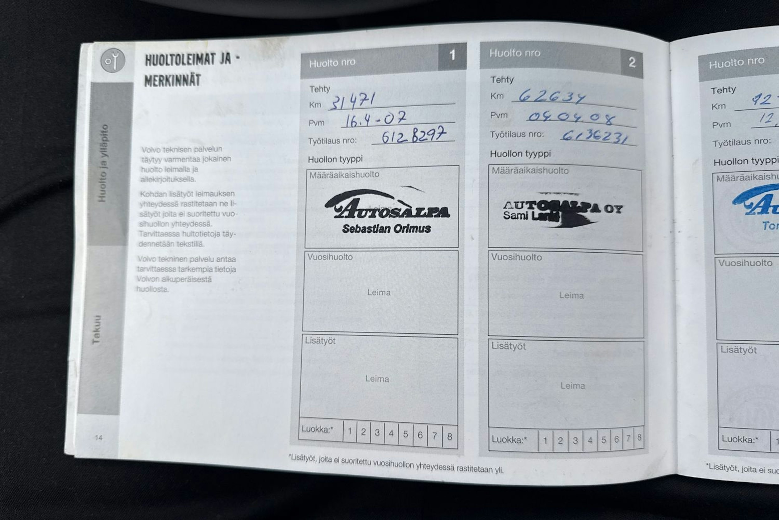 punainen Volvo V70 2006 kuva 28.