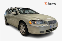keltainen Volvo V70 2007 kuva 1.