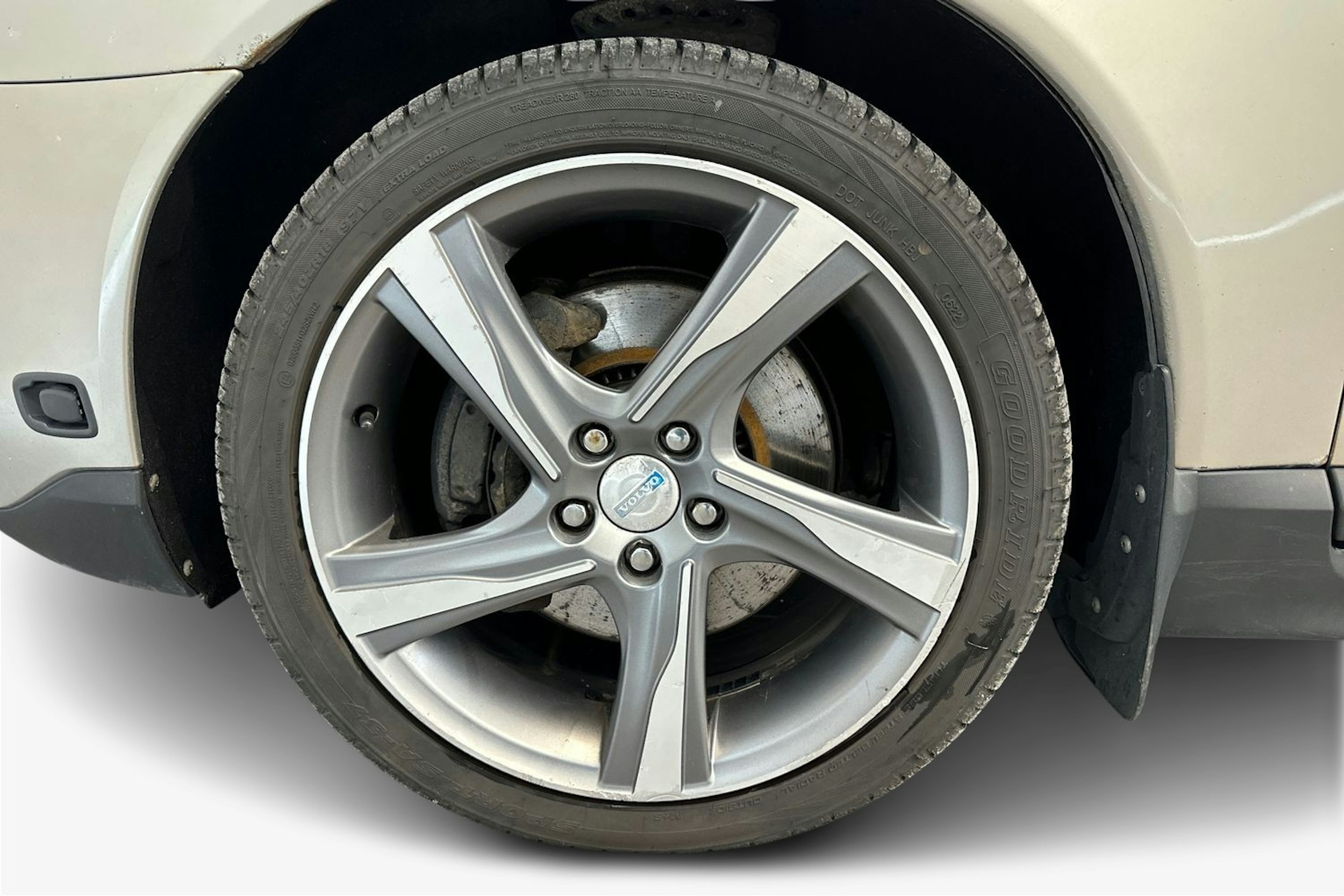 ruskea (beige) Volvo V70 2008 kuva 11.