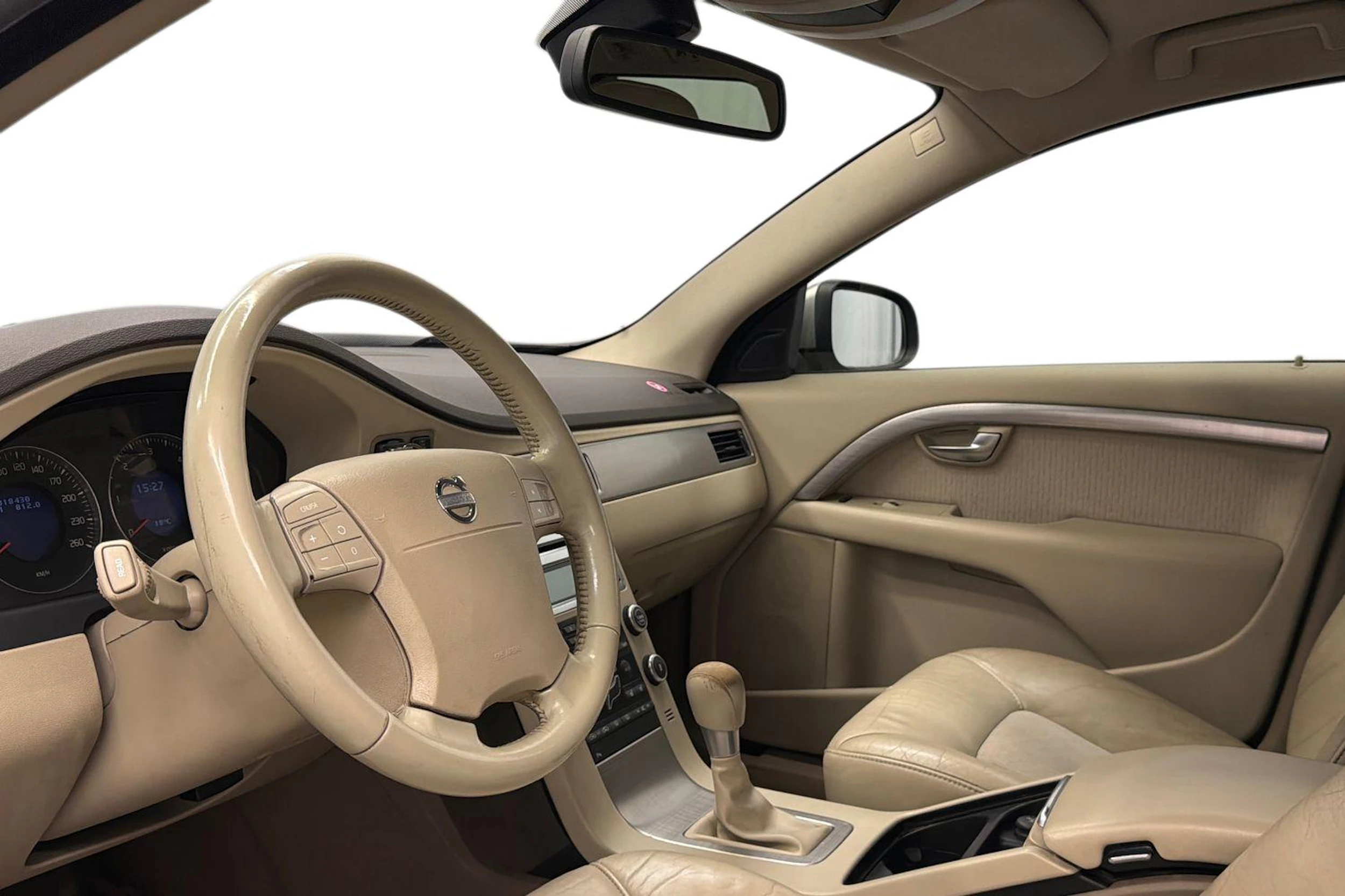ruskea (beige) Volvo V70 2008 kuva 6.
