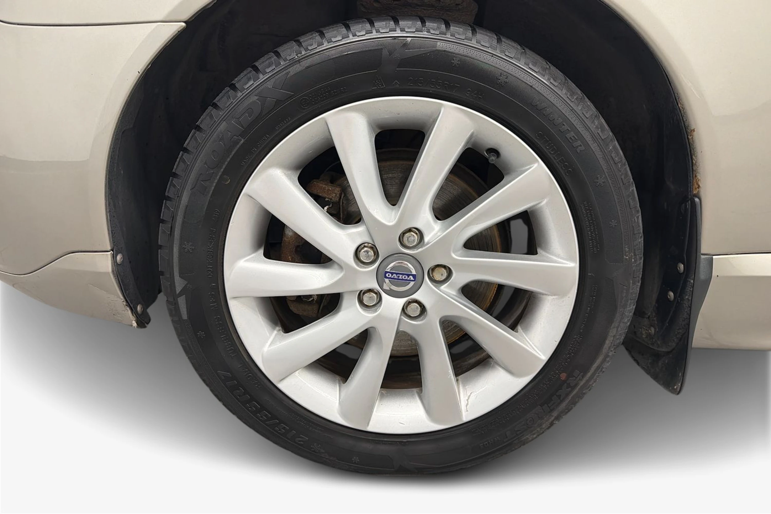 ruskea (beige) Volvo V70 2008 kuva 9.