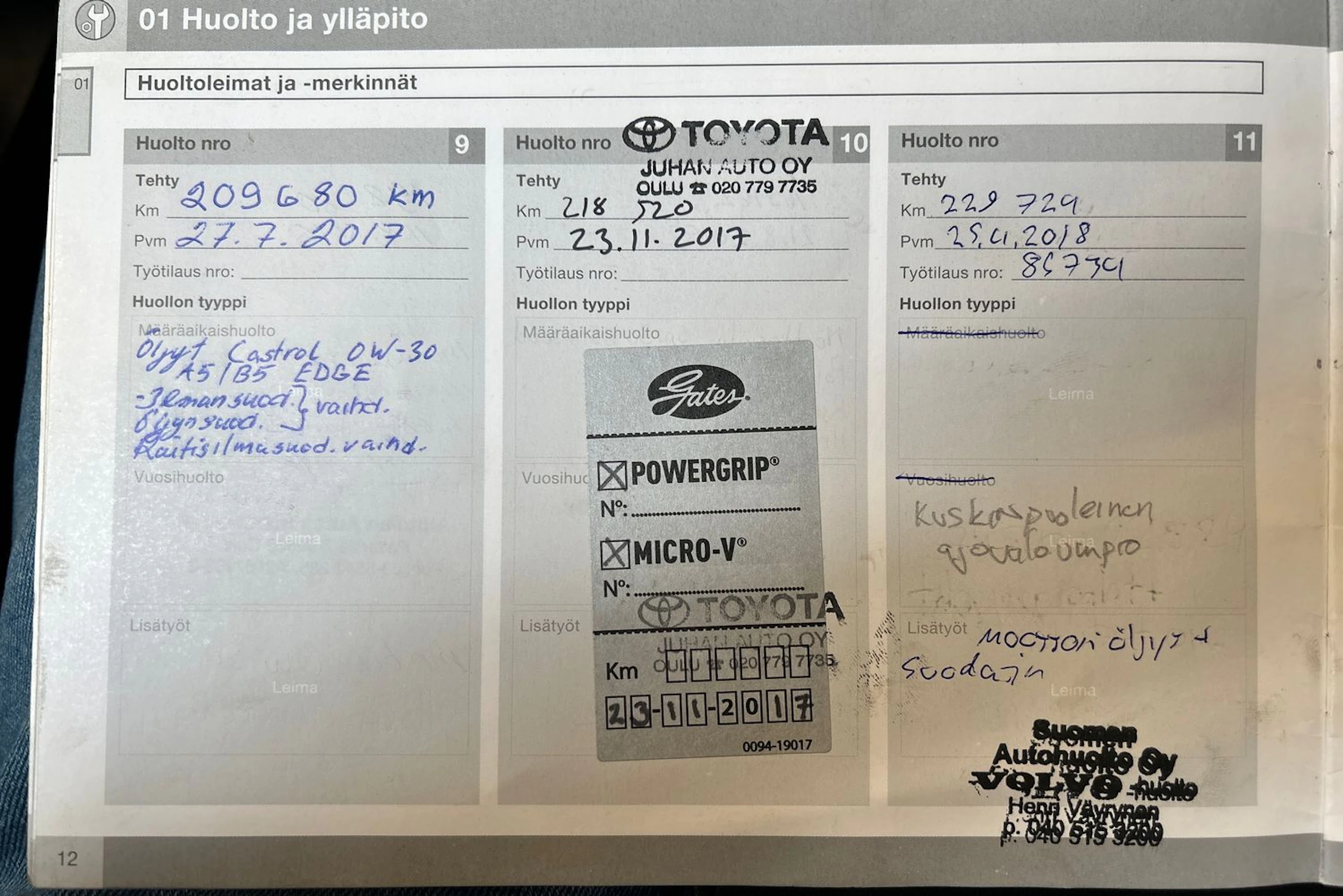 sininen Volvo V70 2009 kuva 21.