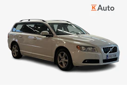 valkoinen Volvo V70 2009 kuva 1.