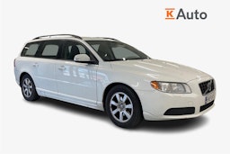 Valkoinen Volvo V70 2010 kuva 1.