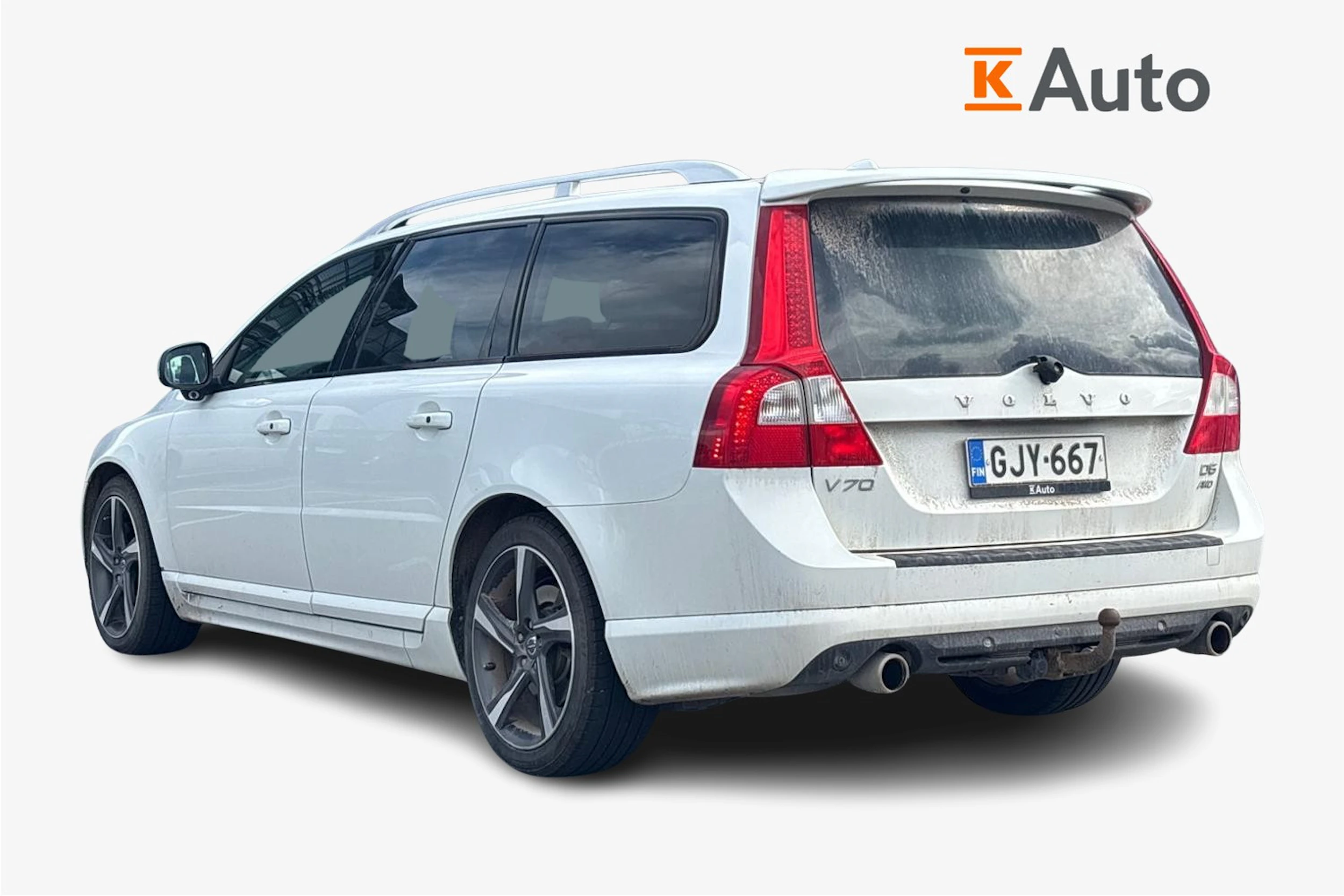 valkoinen Volvo V70 2012 kuva 2.