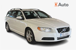 valkoinen Volvo V70 2011 kuva 1.
