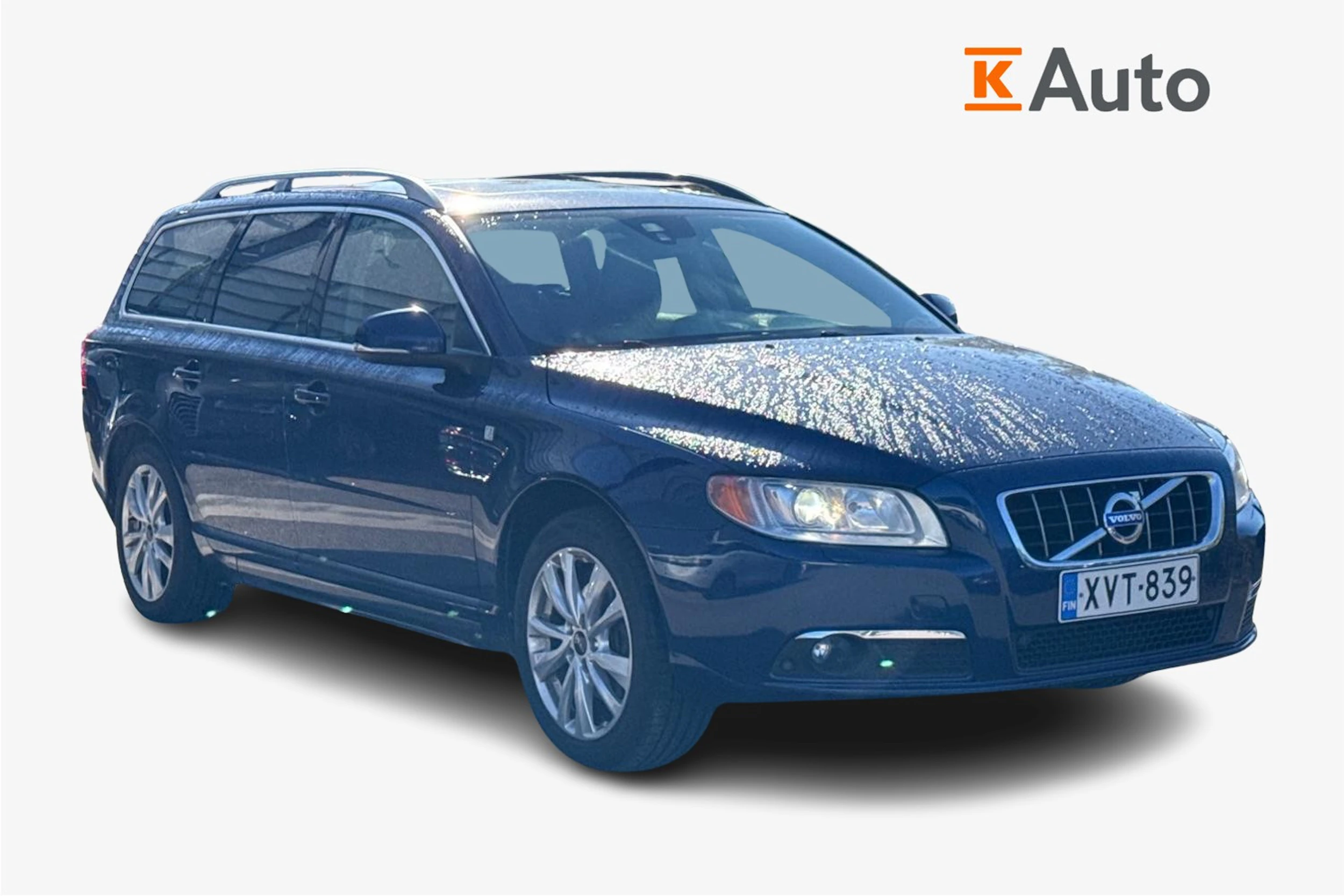 Sininen Volvo V70 2012 kuva 1.
