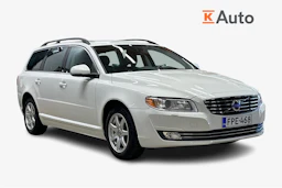 valkoinen Volvo V70 2014 kuva 1.