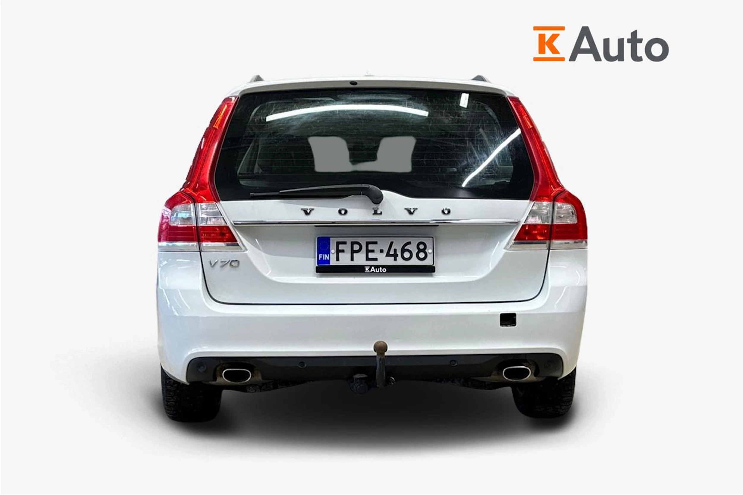 valkoinen Volvo V70 2014 kuva 3.