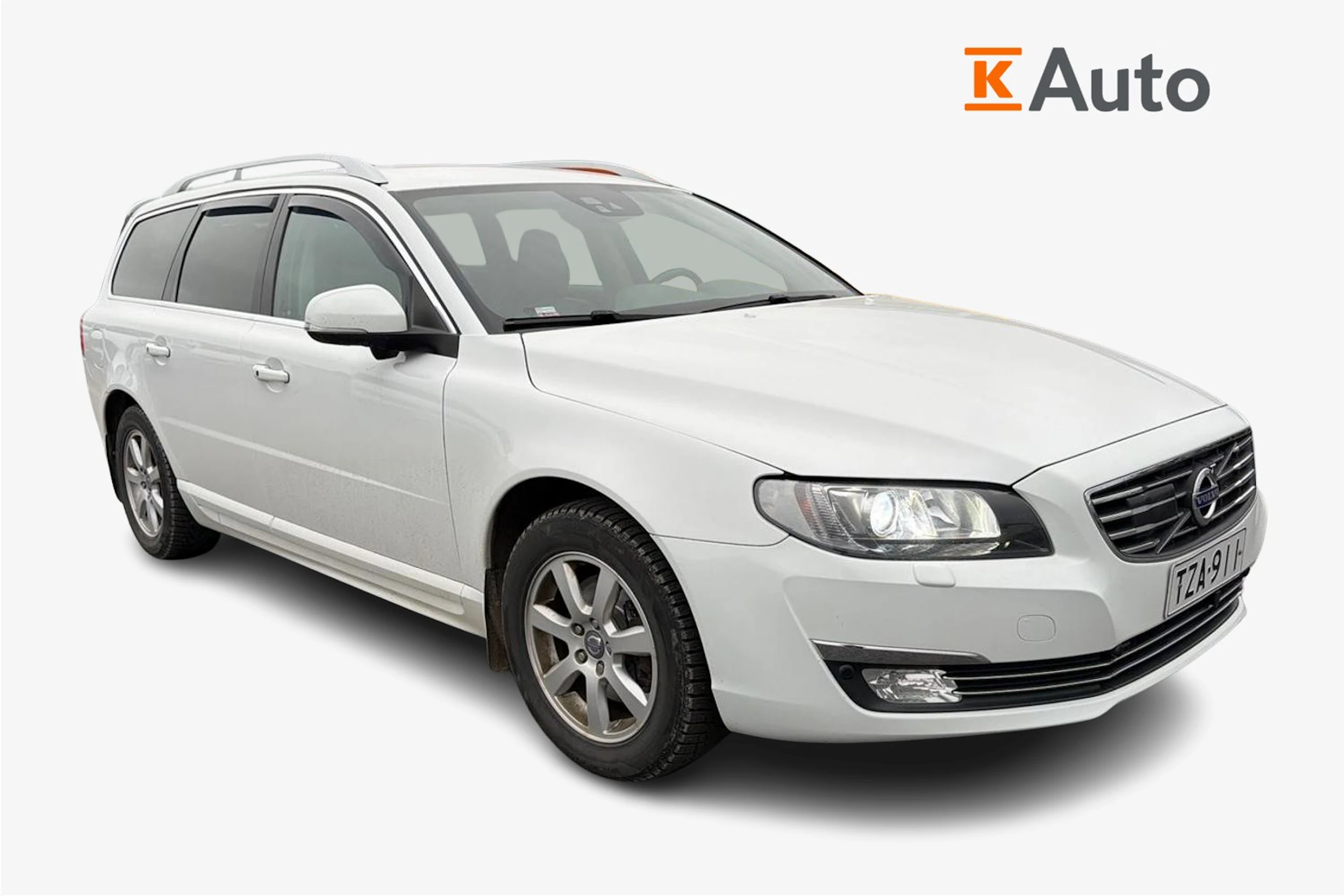 valkoinen Volvo V70 2014 kuva 1.