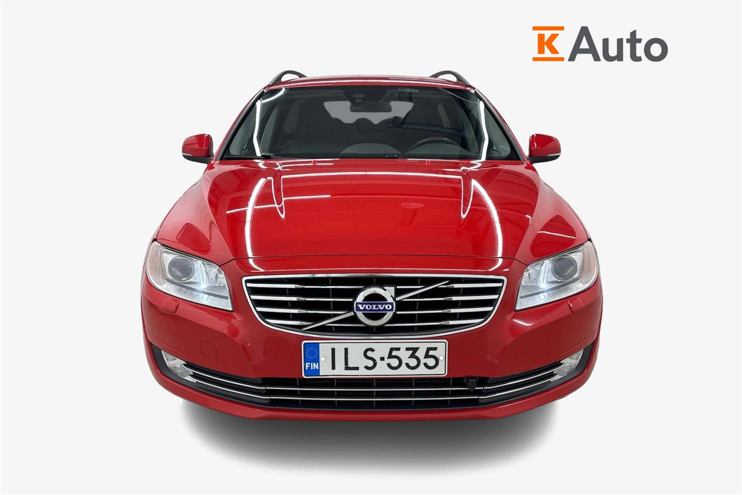 punainen Volvo V70 2014 kuva 4.