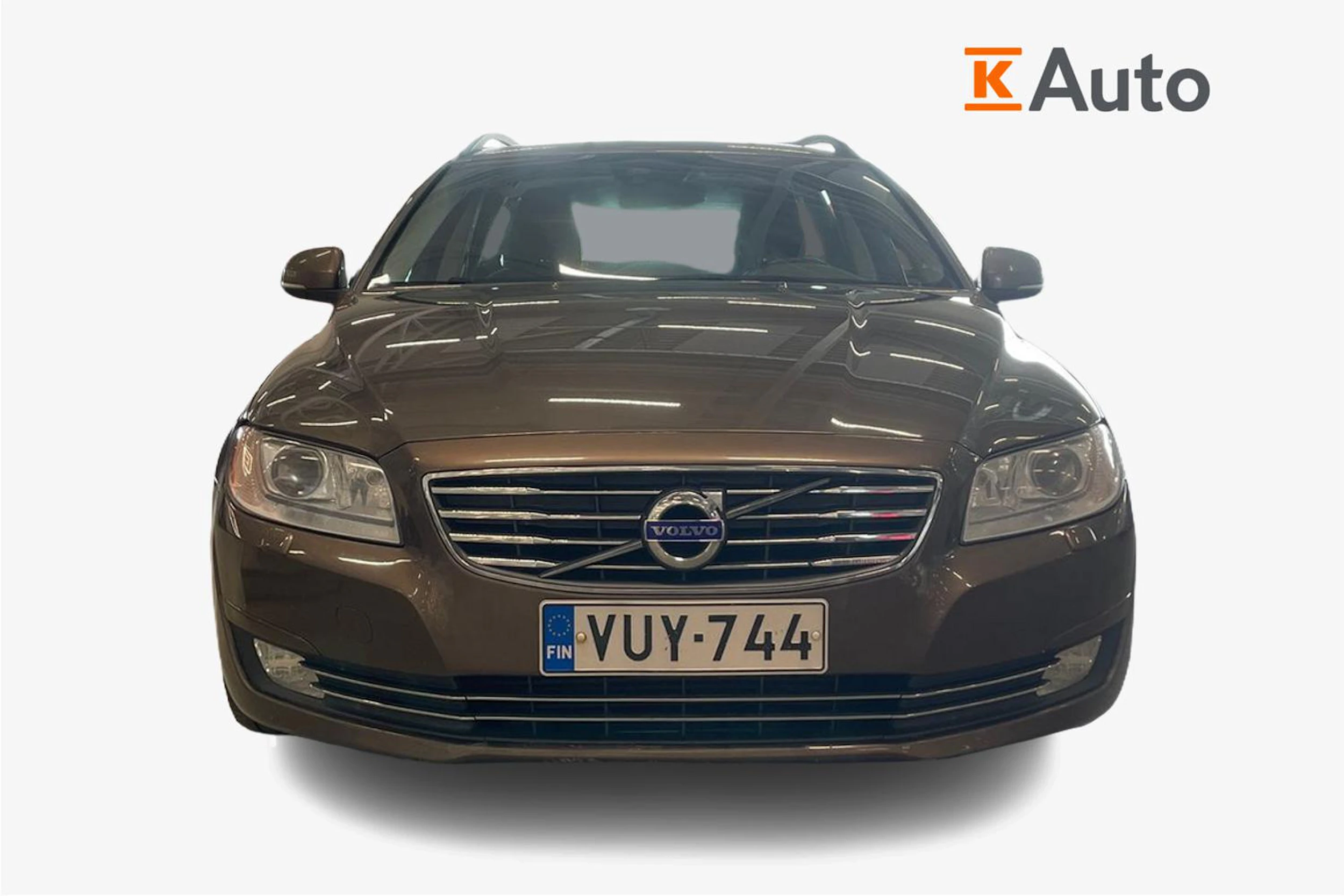 Ruskea (beige) Volvo V70 2014 kuva 4.
