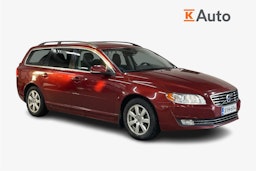 punainen Volvo V70 2014 kuva 1.