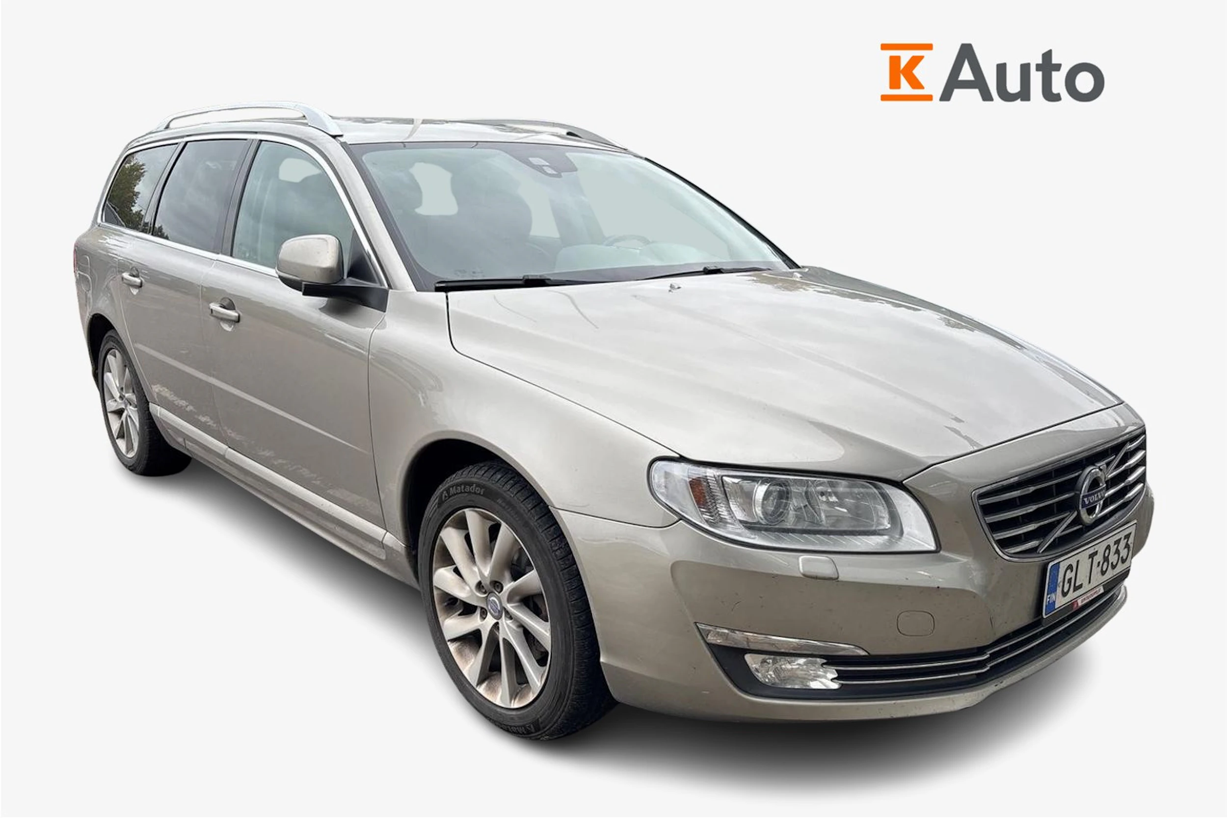 ruskea (beige) Volvo V70 2016 kuva 1.