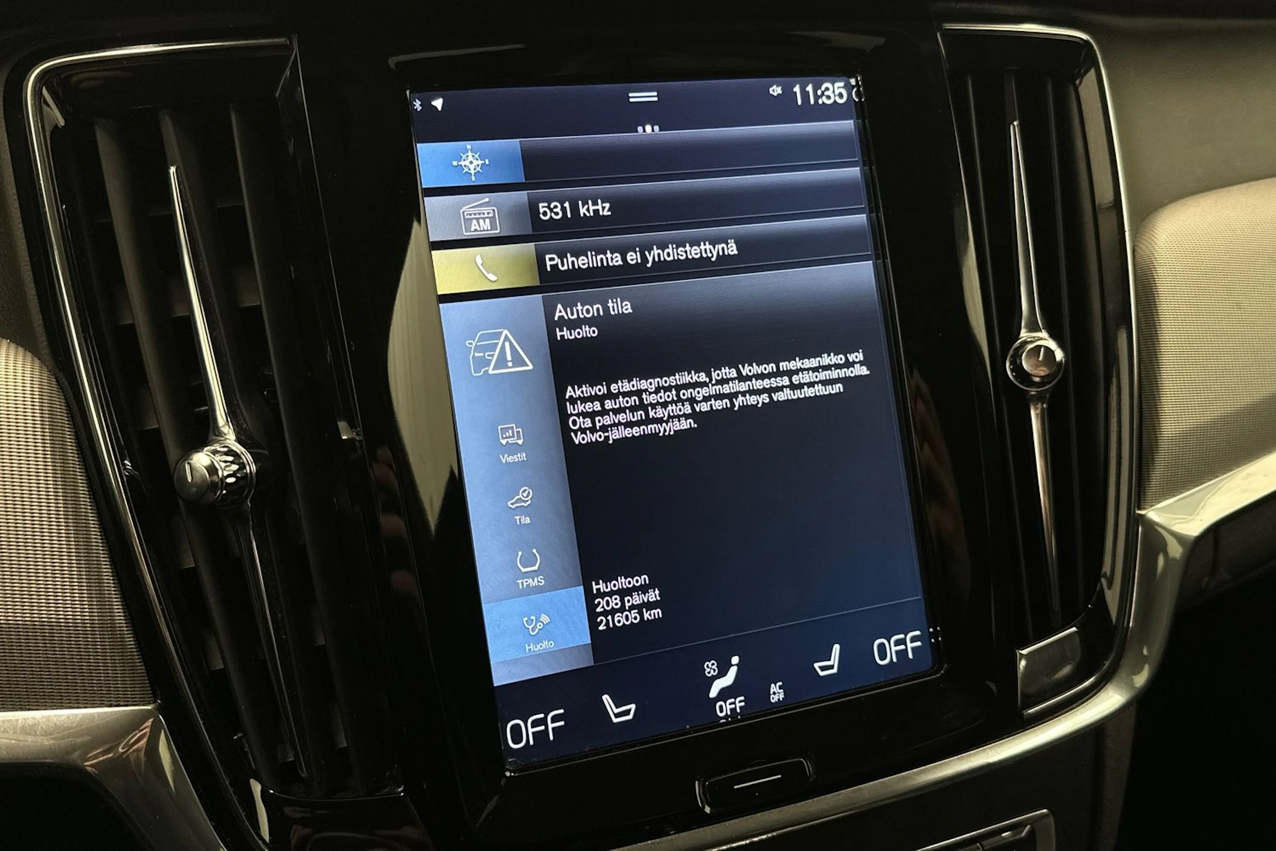 valkoinen Volvo V90 2017 kuva 17.