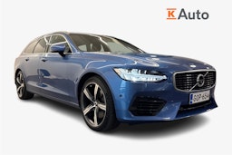 sininen Volvo V90 2018 kuva 1.