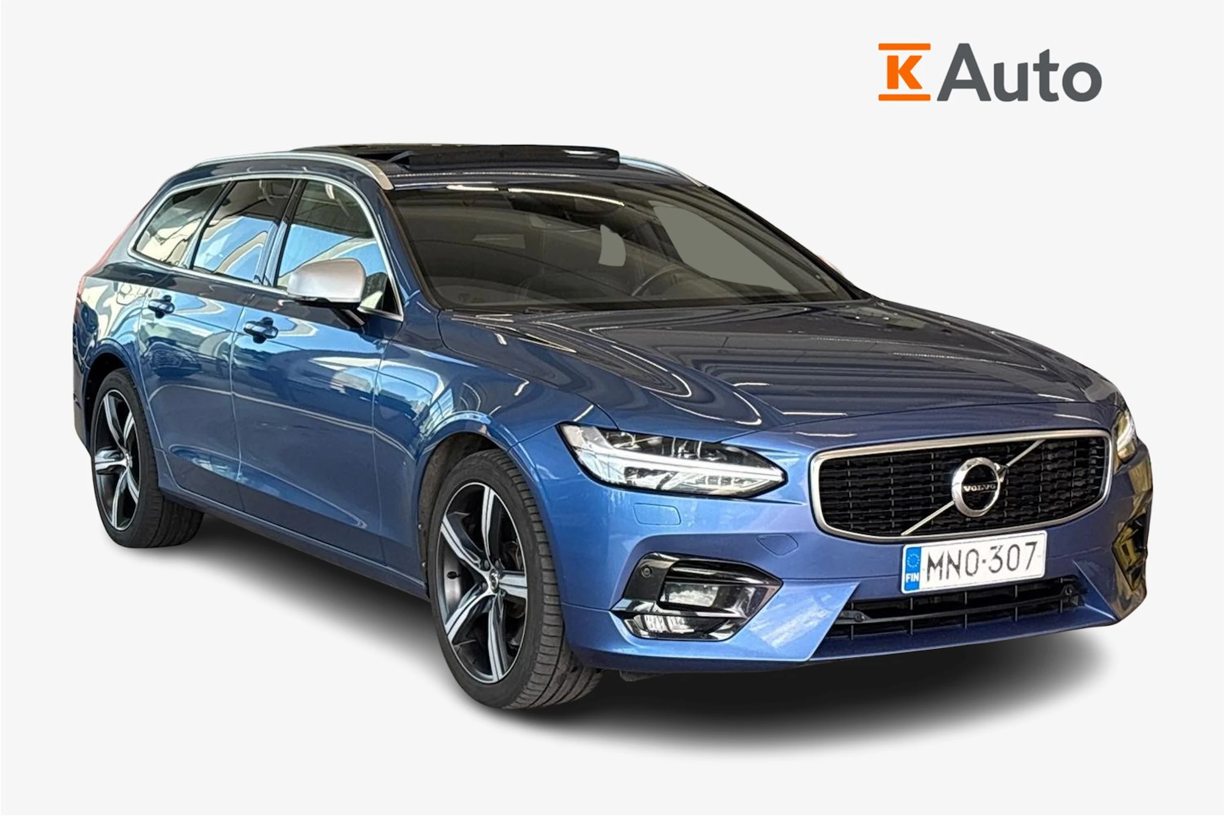 sininen Volvo V90 2018 kuva 1.