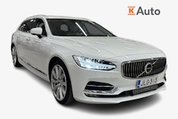 Valkoinen Volvo V90 2019 kuva 1.