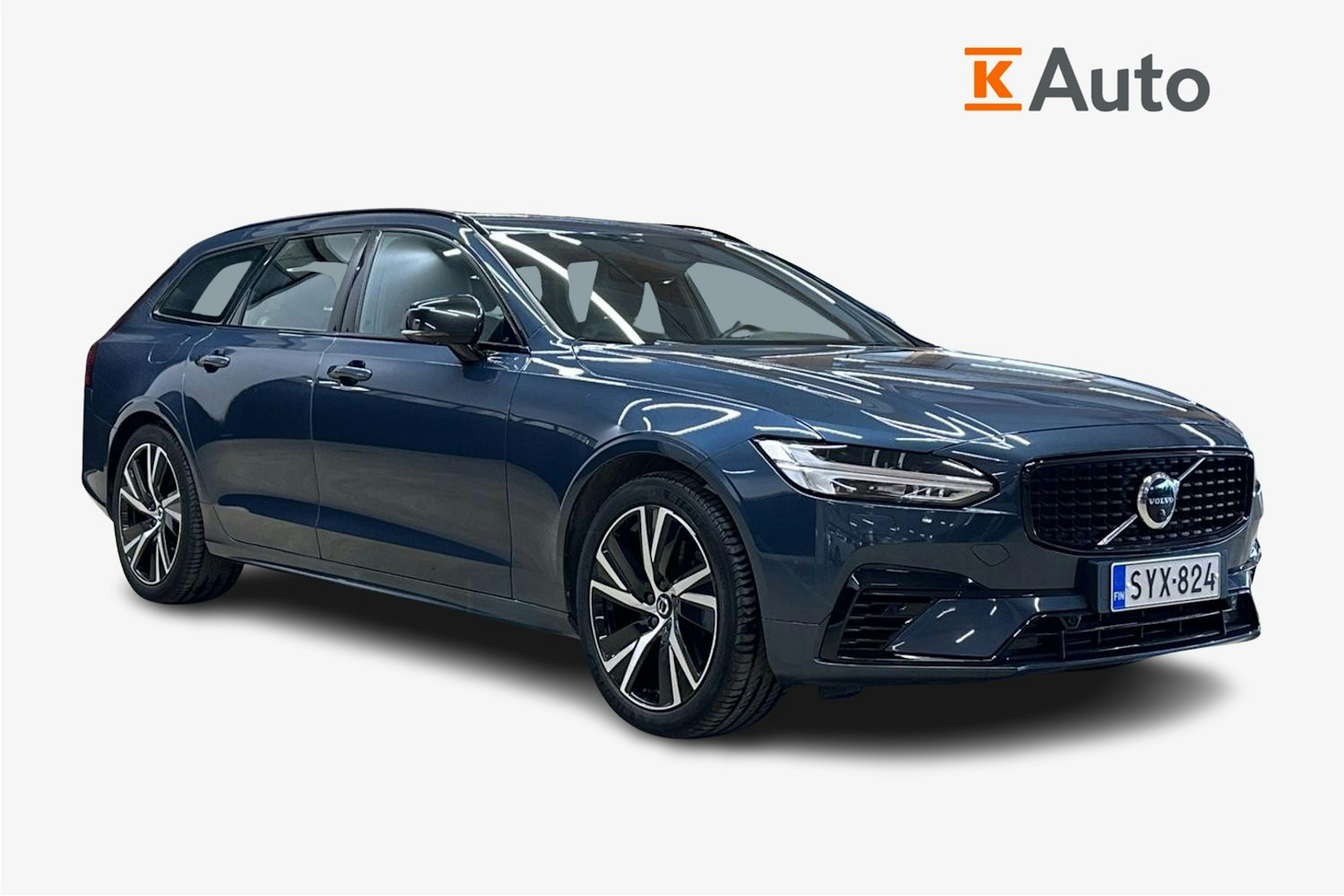 sininen Volvo V90 2021 kuva 1.