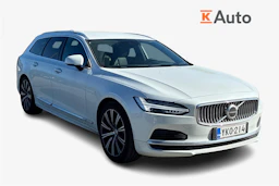 Valkoinen Volvo V90 2021 kuva 1.