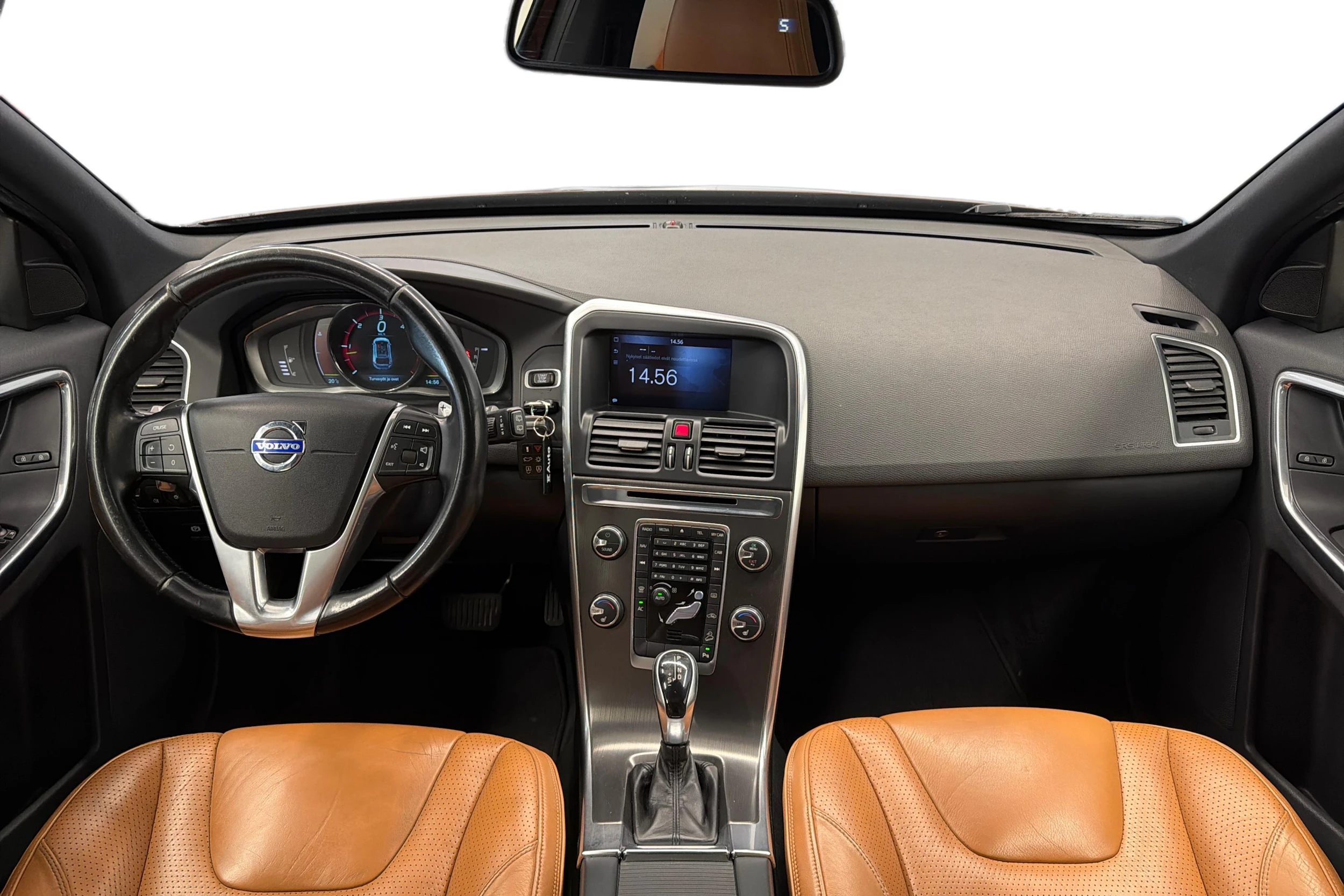ruskea (beige) Volvo XC60 2014 kuva 9.