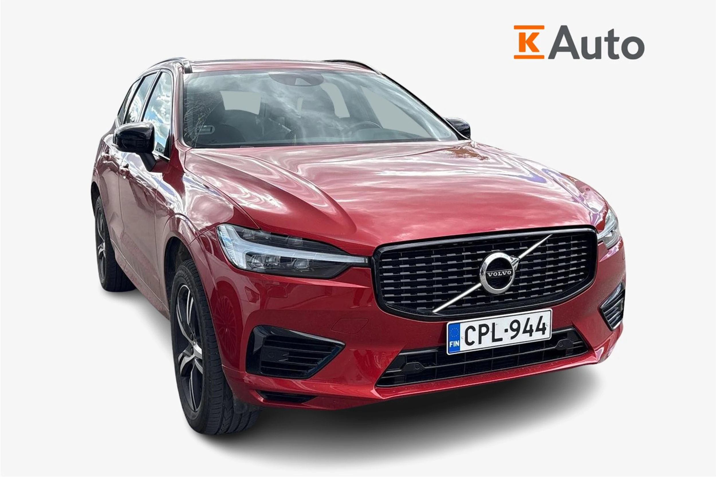 punainen Volvo XC60 2021 kuva 1.