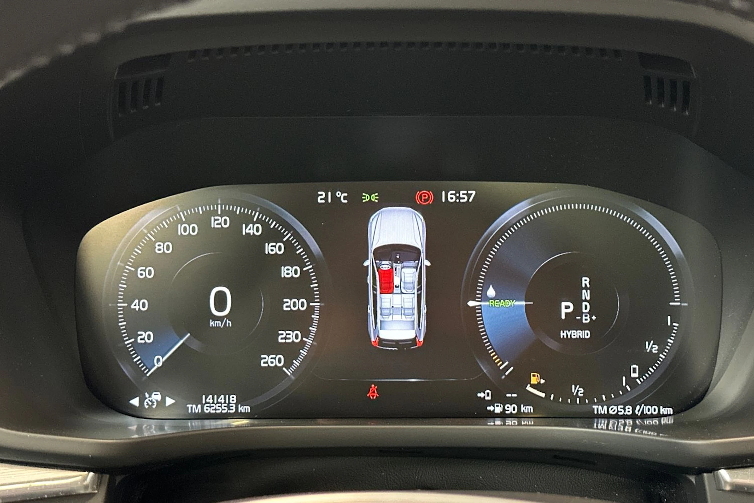 ruskea (beige) Volvo XC60 2021 kuva 16.