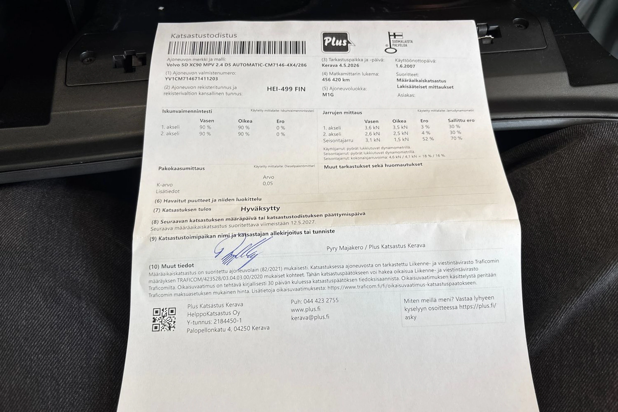 Harmaa Volvo XC90 2007 kuva 40.