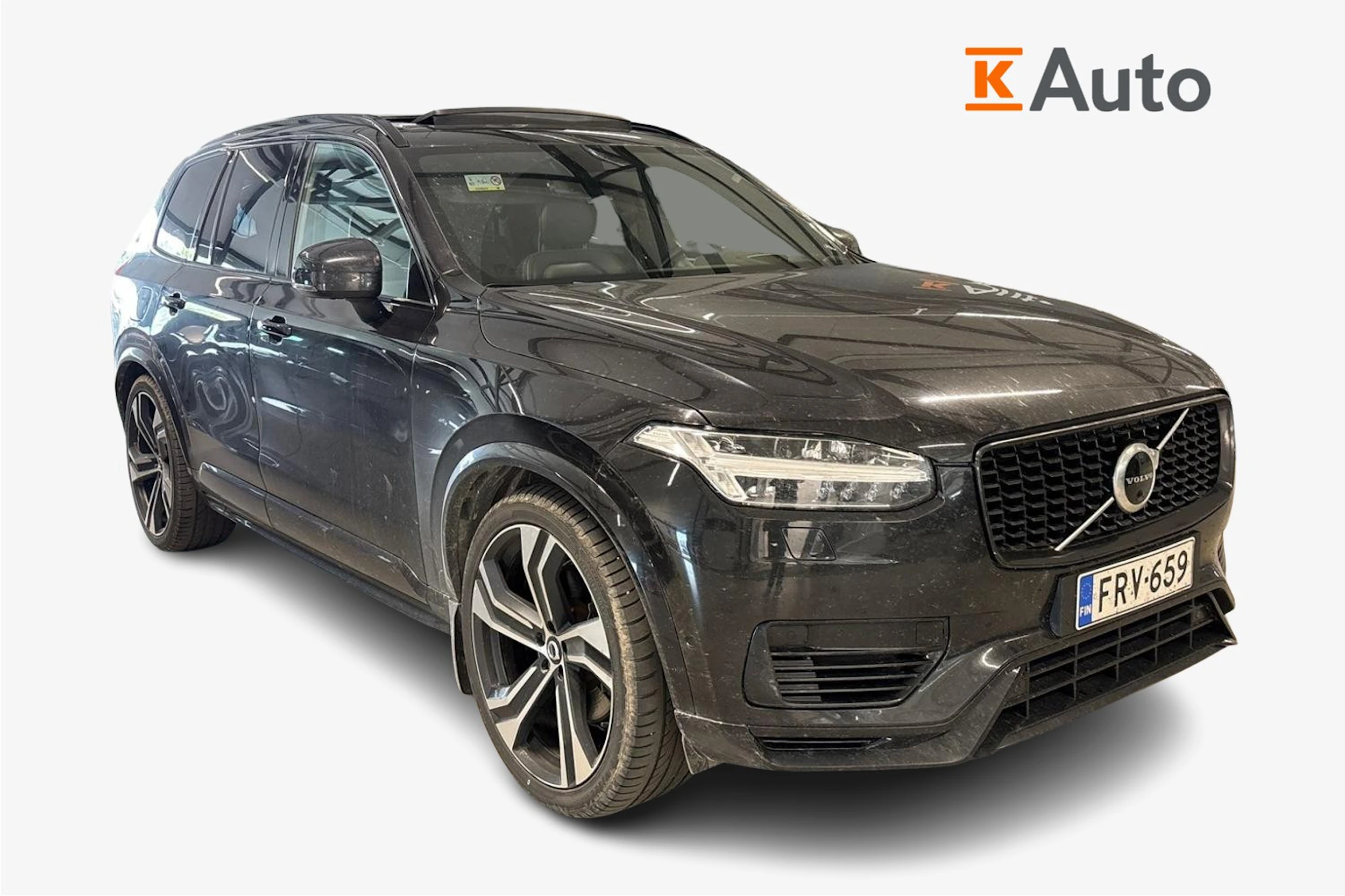 musta Volvo XC90 2020 kuva 1.
