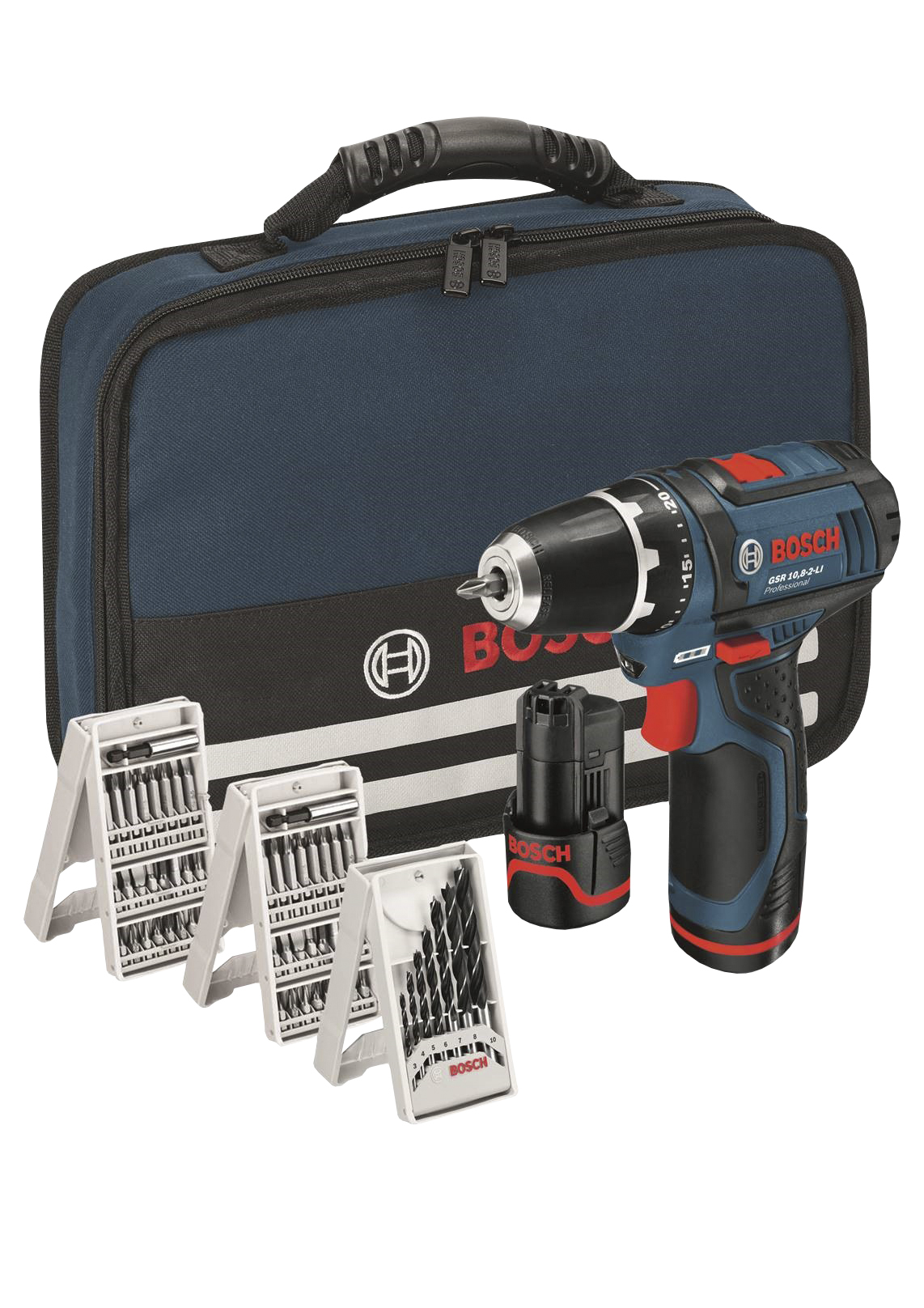 Akkuporakone Bosch GSR 10 8 2 LI 2x1 5Ah K Rauta