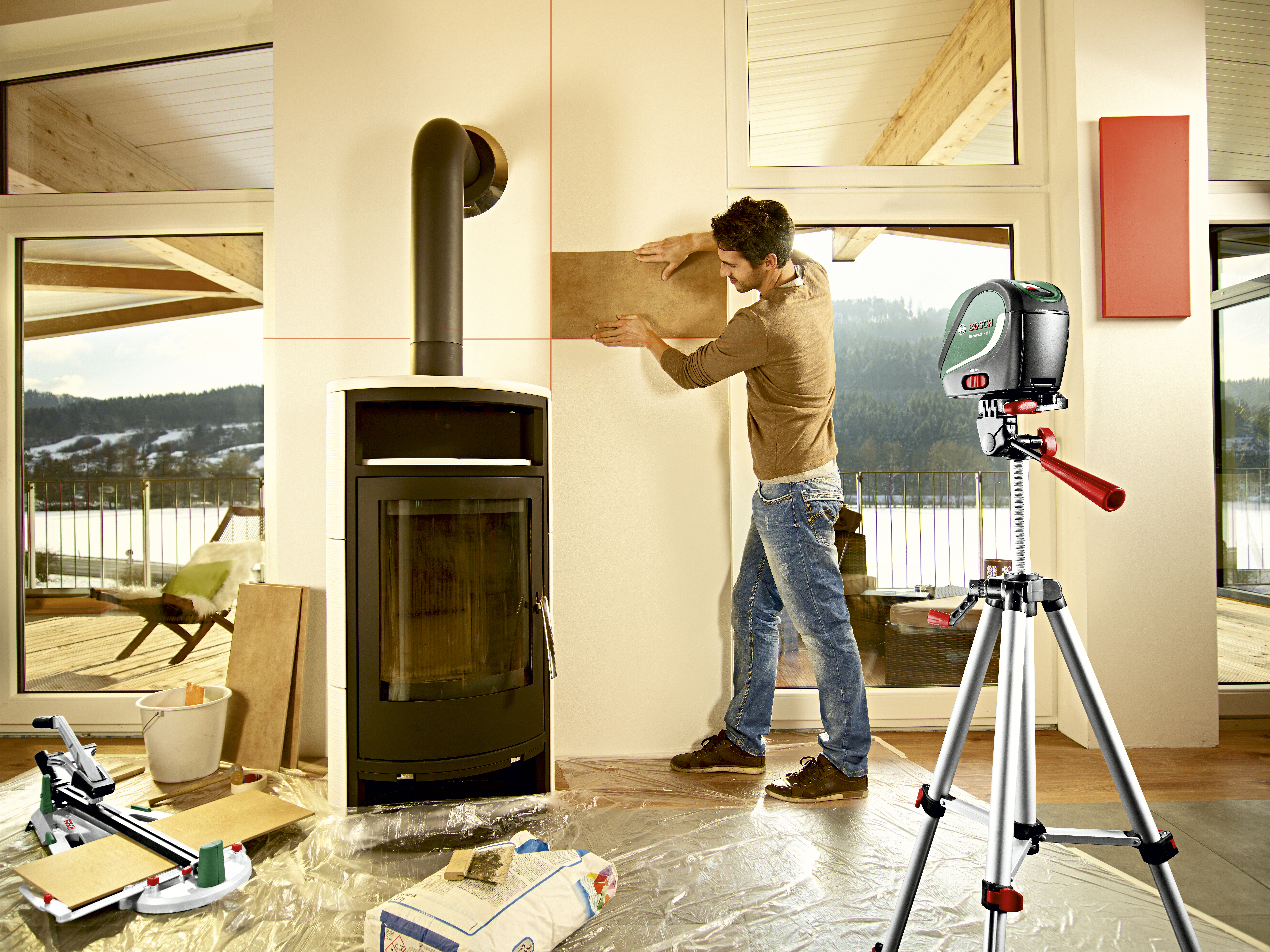 Linjalaser Bosch Universal Level 2 Set