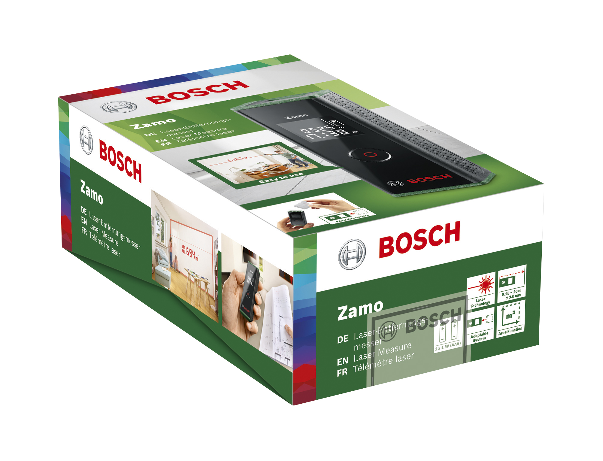 Laseretäisyysmittari Bosch Zamo