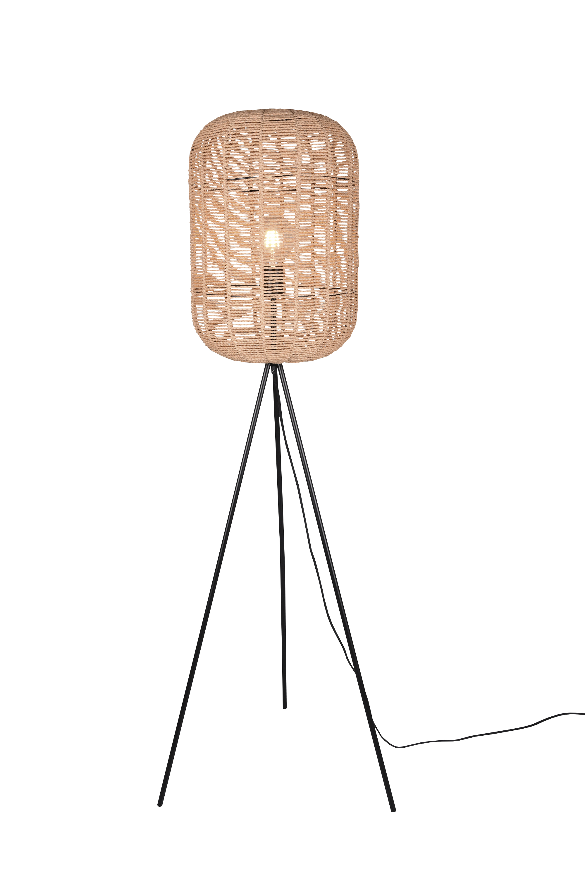 Lattiavalaisin TRIO Runa E27 rottinki