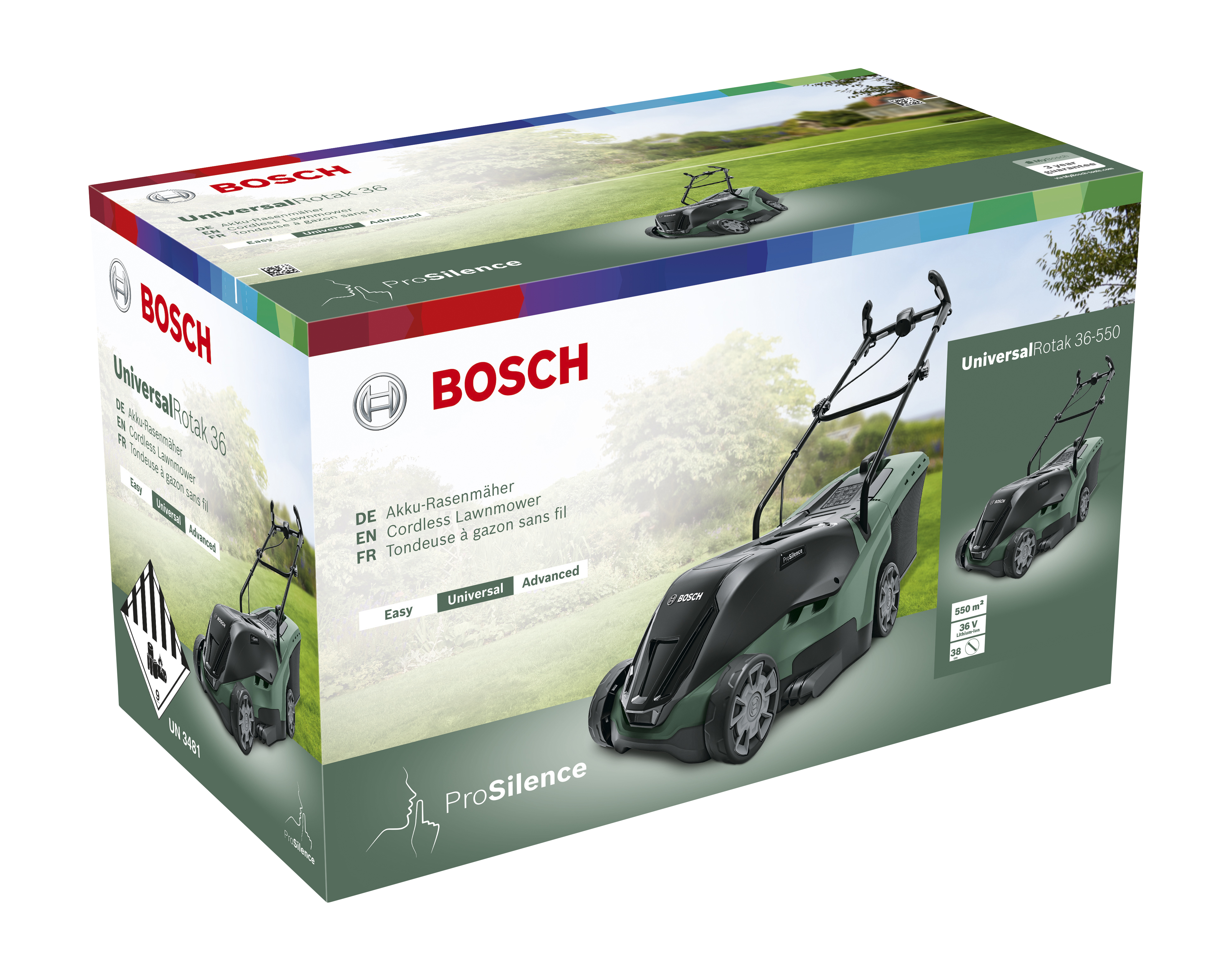 Akkuruohonleikkuri Bosch universalrotak 36-550 1x4,0Ah