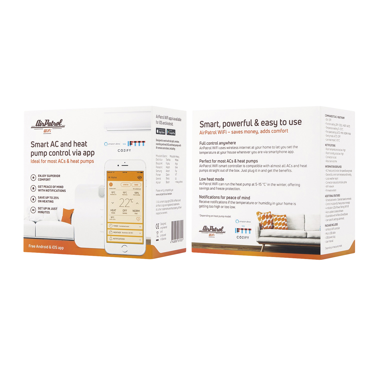 Kauko-ohjain AirPatrol Wi-Fi APW