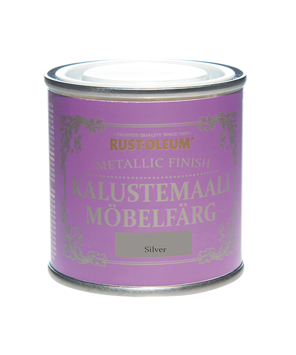 RustOleum Metallic Finish Kalustemaali 125ml Silver KRauta